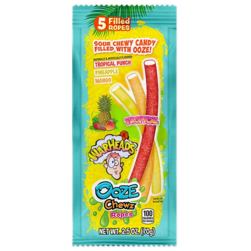 Warhead Tropical Ooze Chewz Ropes 70g - Candy Mail UK