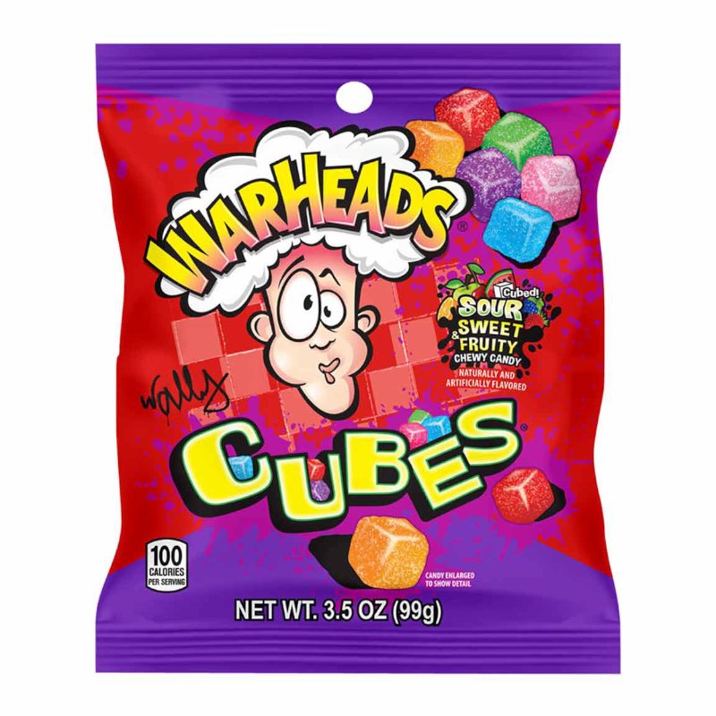 Warheads Chewy Cubes Bag 99g - Candy Mail UK