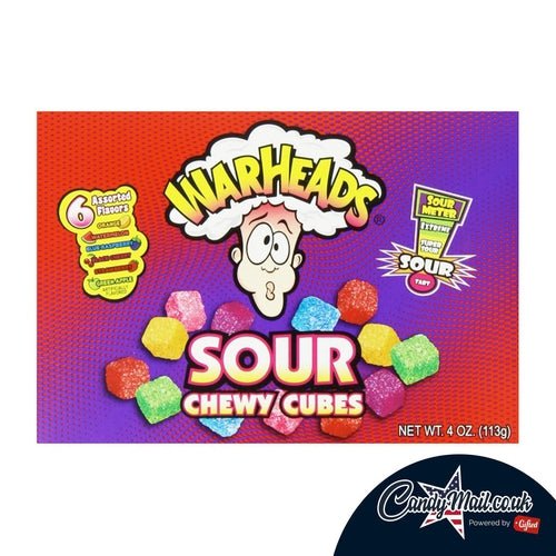 Warheads Chewy Cubes Theatre Box 113g - Candy Mail UK