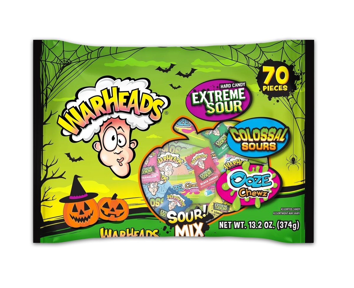 Warheads Halloween mix Candy 70 Pieces - Candy Mail UK
