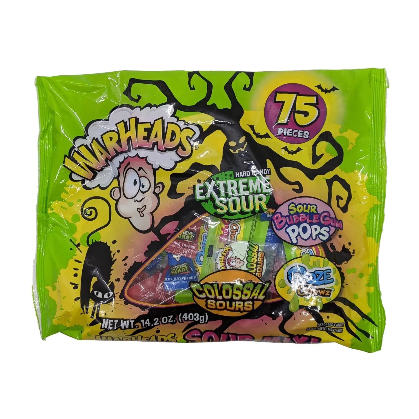 Warheads Halloween mix Candy 75 Pieces - Candy Mail UK