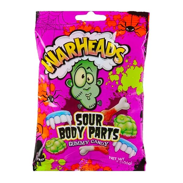 Warheads Sour Body Parts Gummy Candy 85g - Candy Mail UK