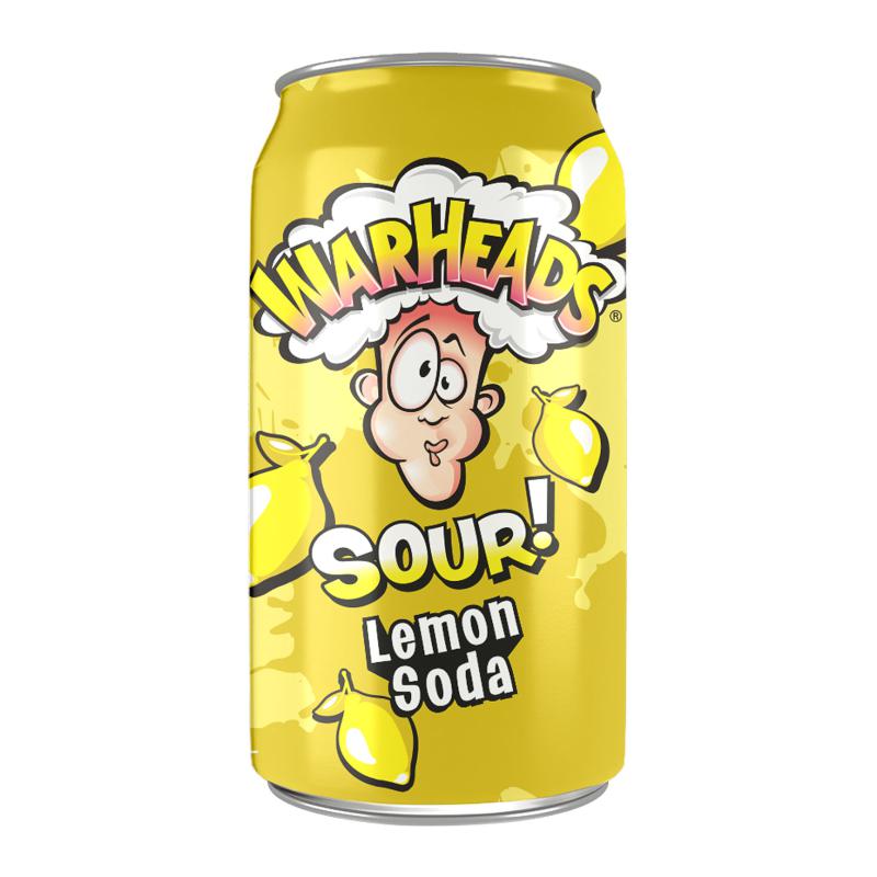 Warheads Sour Lemon Soda 355ml - Candy Mail UK