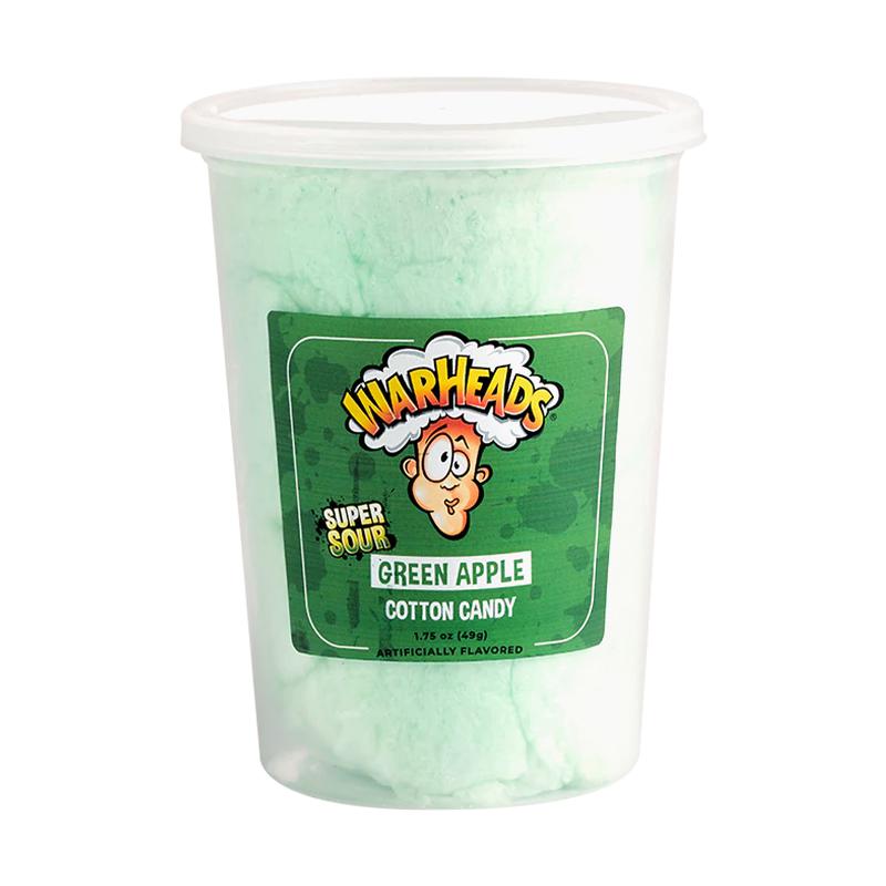 Warheads Super Sour Green Apple Cotton Candy 49g - Candy Mail UK