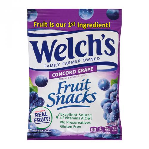 Welch's Concord Grape Fruit Snacks 142g - Candy Mail UK