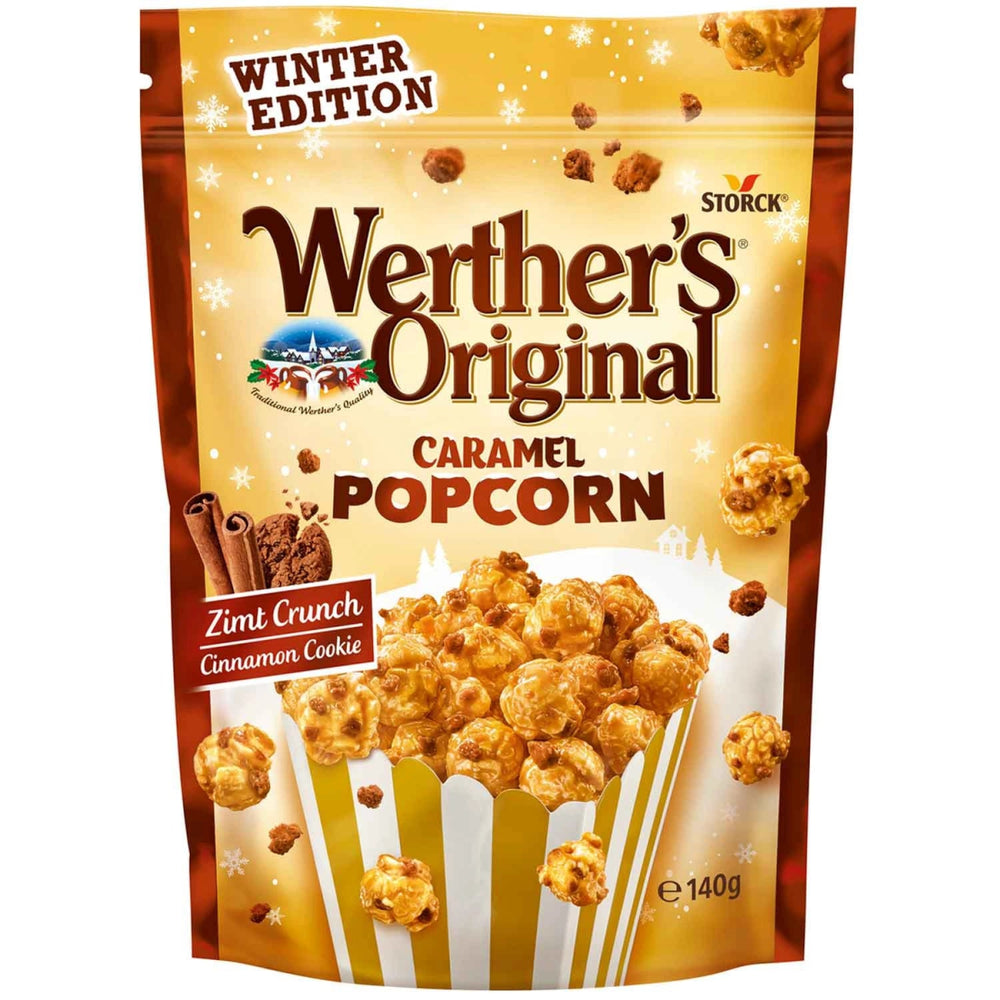 Werther's Caramel Popcorn Cinnamon Cookie (Germany) 140g - Candy Mail UK