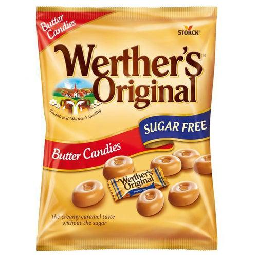 Werther's Original Sugar Free Butter Candies Share Bags 80g - Candy Mail UK