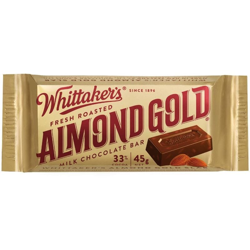 Whittaker's Almond Chocolate Slab 50g Best Before 14th April 2022 - Candy Mail UK