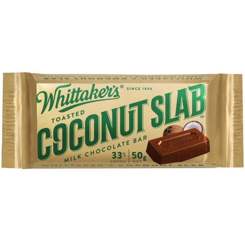 Whittaker's Coconut Chocolate Slab 50g Best Before 21st April 2022 - Candy Mail UK