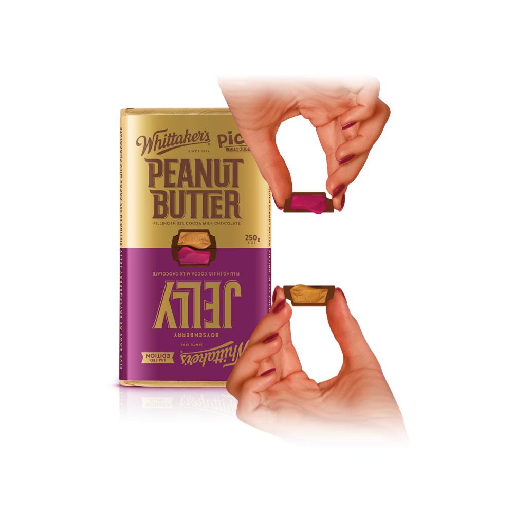Whittaker's Peanut Butter and Jelly Limited Edition Bar 250g - Candy Mail UK