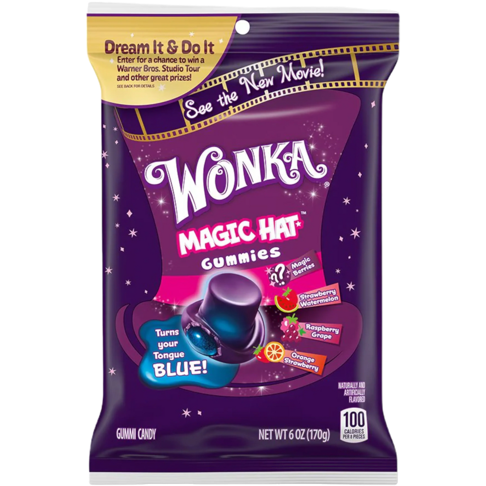 Wonka Magic Hat Gummies 170g - Candy Mail UK