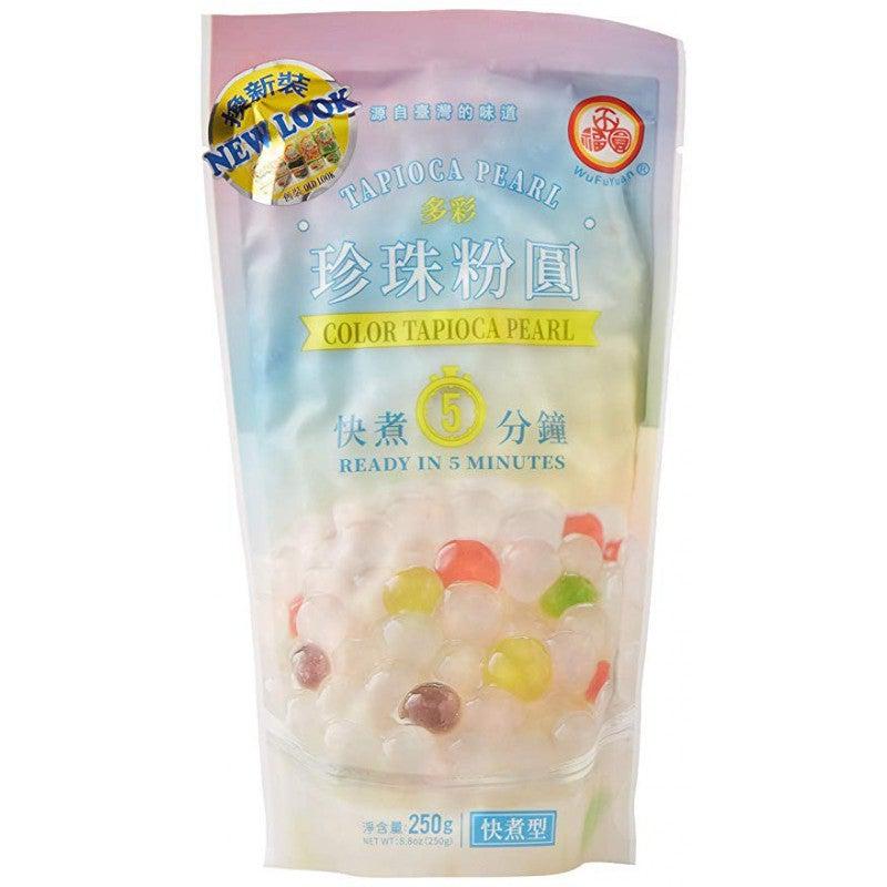 Wufu Juan Coloured Tapioca Pearls 250g - Candy Mail UK