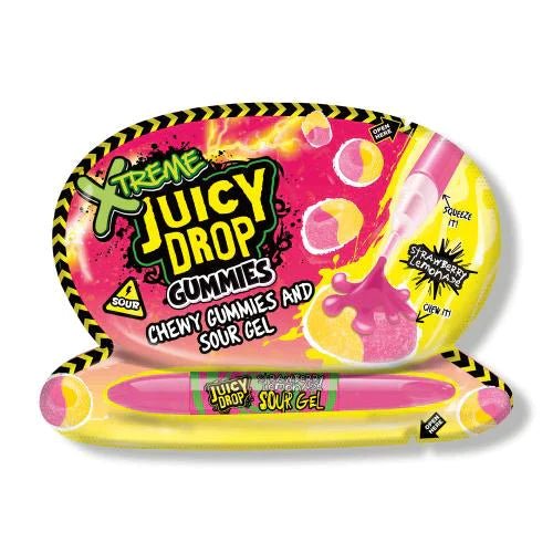 Xtreme Juicy Drop Juicy Drop Gummies Chewy Gummies And Sour Gel 57g 