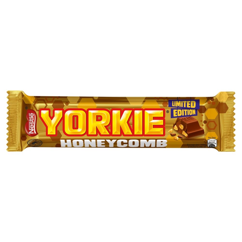 Yorkie Honeycomb Milk Chocolate Bar 42g - Candy Mail UK