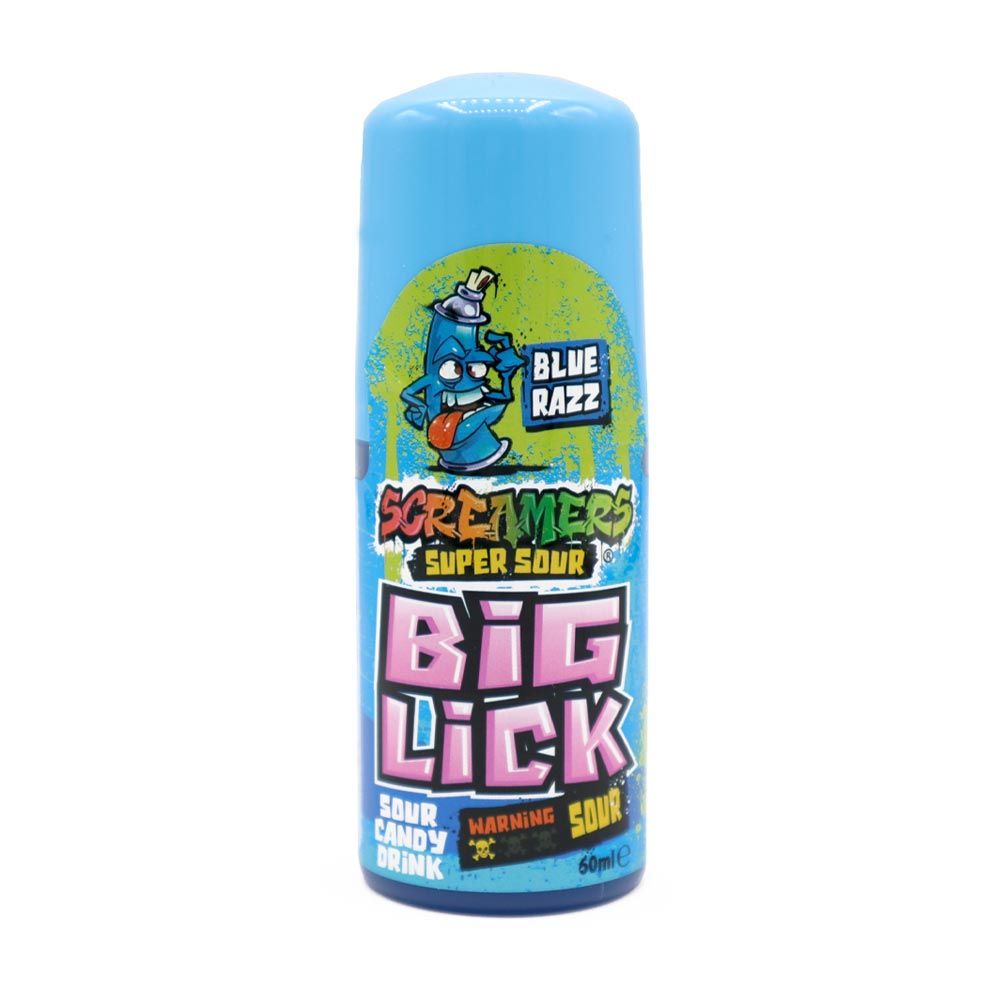 Zed Candy Screamers Blue Razz Big Lick 60ml - Candy Mail UK
