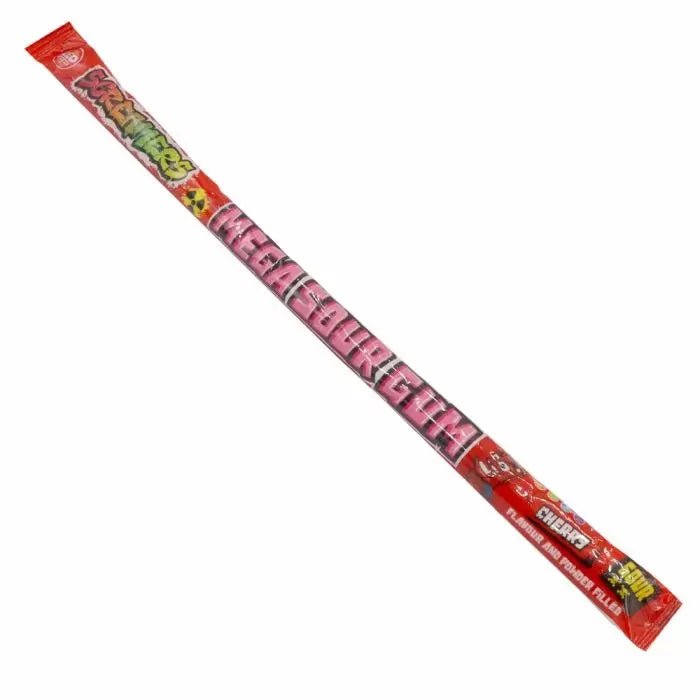 Zed Candy Screamers Mega Sour Cherry Gum Pack 30g - Candy Mail UK